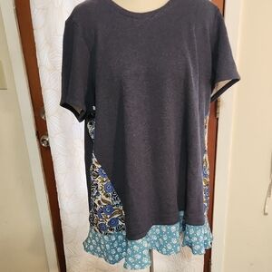 Logo Lounge Lagenlook Cottagecore Daily Wear Tunic Top/Beach Dress Size XL Boho